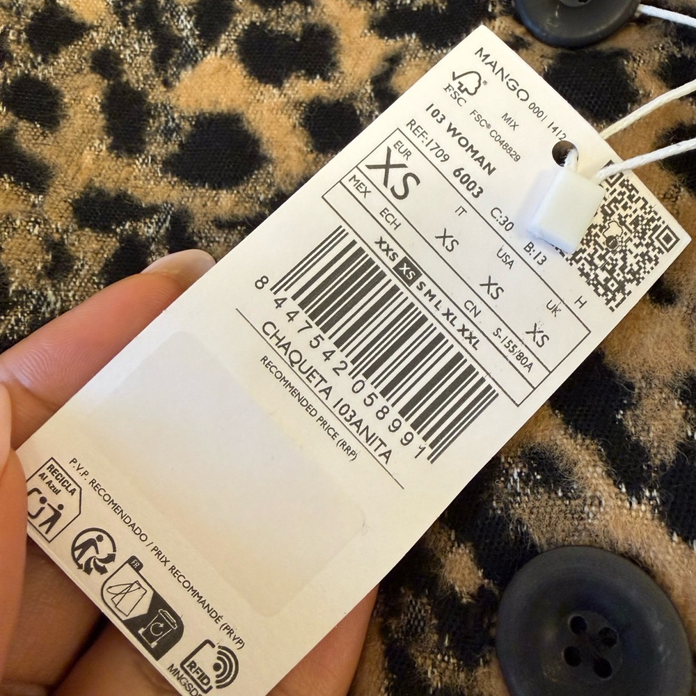 Mango Leopard Print Jacket - Picture 10 of 11